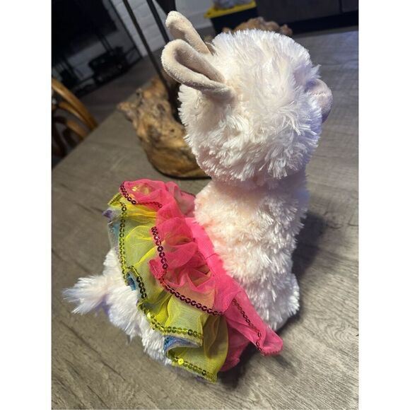 Build a Bear Alpaca / Llama Plush with skirt Outfit - Picture 4 of 5